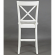 Simplicity X Back Counter Stool in Paperwhite Finish (Set of 2)